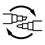 Zestaw markerów kredowych Q-CONNECT, 4 szt., białe