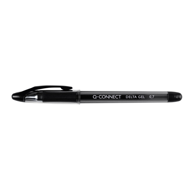 Długopis żelowy szybkoschnący Q-CONNECT, 0,7mm, czarny