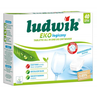 Ekologiczne tabletki do zmywarek All in 1 LUDWIK, 40 szt.