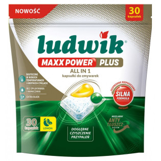 Kapsułki do zmywarek Maxx Power LUDWIK, 30 szt., lemon