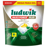 Kapsułki do zmywarek Maxx Power LUDWIK, 60 szt., lemon