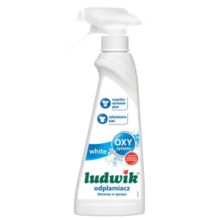 Odplamiacz tlenowy w sprayu do tkanin białych LUDWIK, 250ml