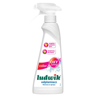 Odplamiacz tlenowy w sprayu do tkanin kolorowych LUDWIK, 250ml