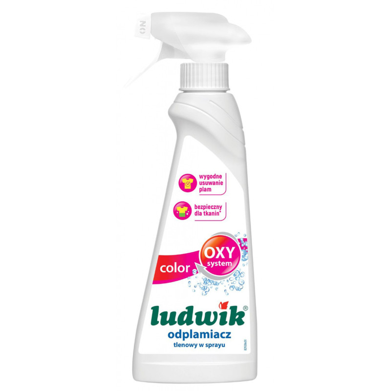 Odplamiacz tlenowy w sprayu do tkanin kolorowych LUDWIK, 250ml