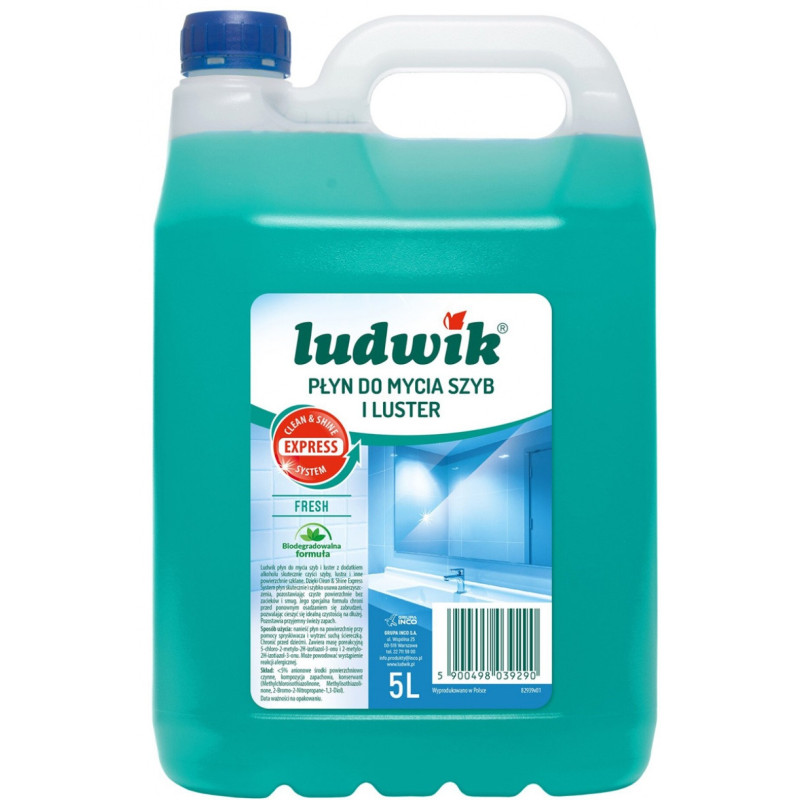 Płyn do mycia szyb i luster LUDWIK, 5l