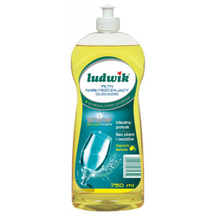 Płyn nabłyszczający do zmywarek LUDWIK, 750ml, lemon