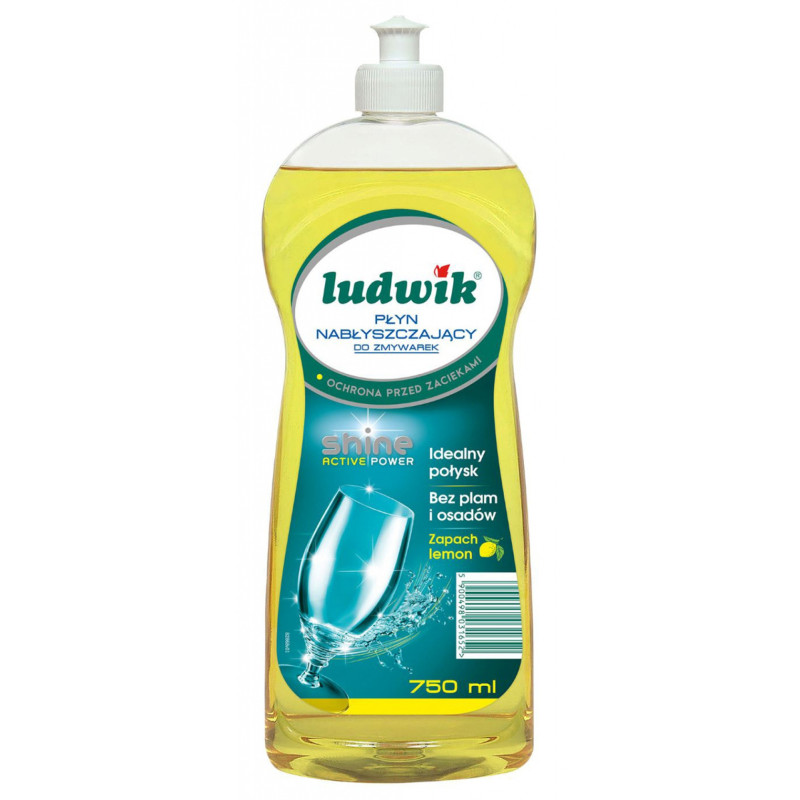Płyn nabłyszczający do zmywarek LUDWIK, 750ml, lemon