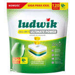Tabletki do zmywarek All in 1 Ultimate Power LUDWIK, 120 szt., lemon