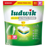 Tabletki do zmywarek All in 1 Ultimate Power LUDWIK, 80 szt., grapefruit
