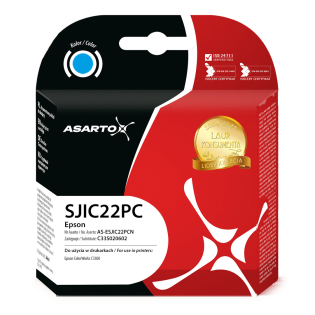 Tusz Asarto do Epson SJIC22PC | C33S020602 | 34ml | cyan