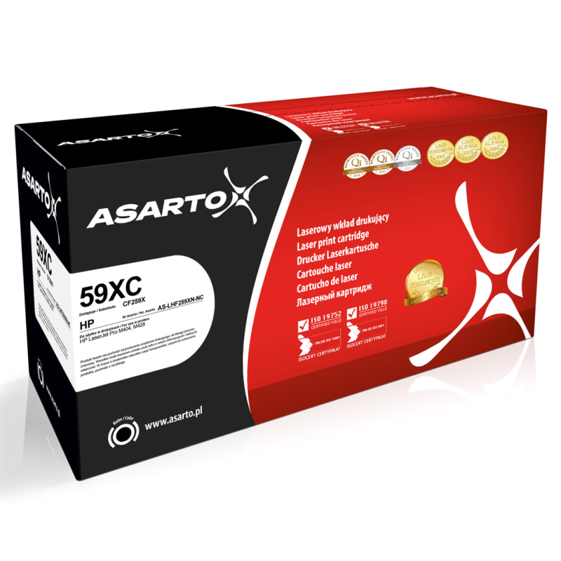 Toner Asarto do HP 59A | CF259A | 3000 str. | black | bez chipa
