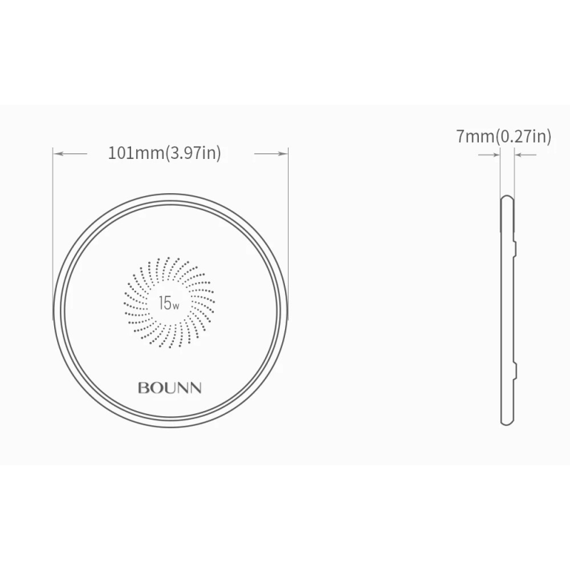 Bounn Ładowarka bezprzewodowa 15W