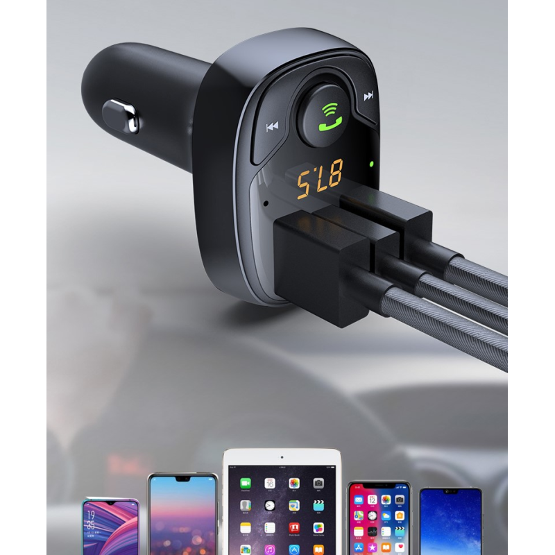 Ładowarka samochodowa USB QC3.0+TYPE C 3A+USB 1A