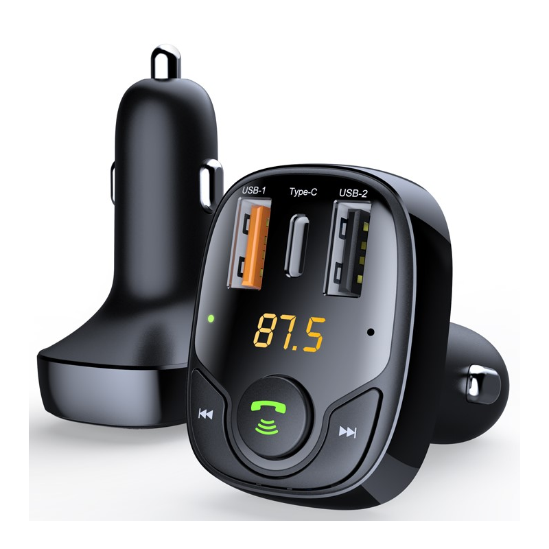 Ładowarka samochodowa USB QC3.0+TYPE C 3A+USB 1A