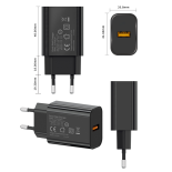 Ładowarka sieciowa QC3.0 18W | czarna