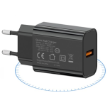 Ładowarka sieciowa QC3.0 18W | czarna