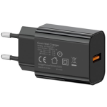 Ładowarka sieciowa QC3.0 18W | czarna