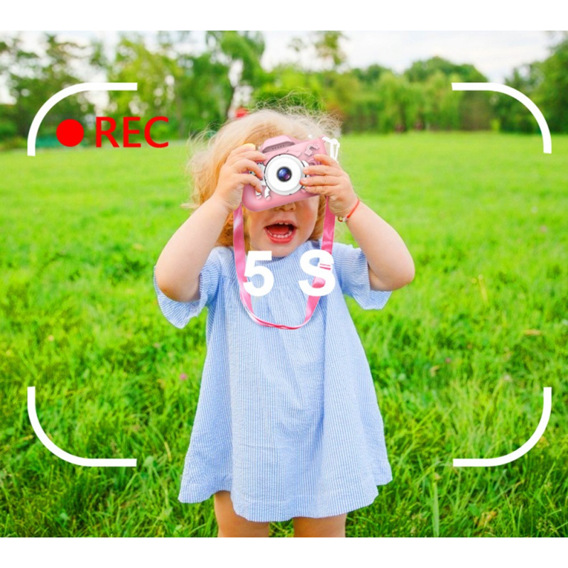 Aparat fotograficzny dla dzieci różowy jednorożec