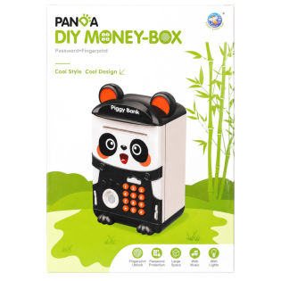 Skarbonka dziecięca elektroniczna Panda odcisk palca kod PIN