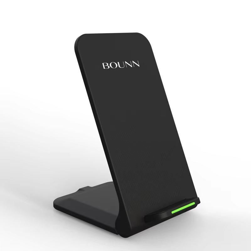 Bounn indukcyjna bezprzewodowa stacja ładowania QI 15W USB-C czarna