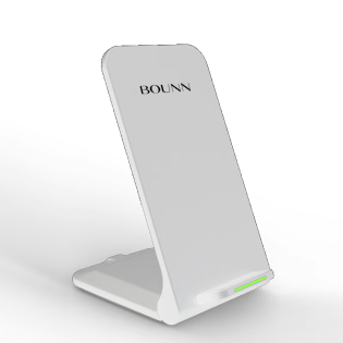 Bounn indukcyjna bezprzewodowa stacja ładowania QI 15W USB-C biała