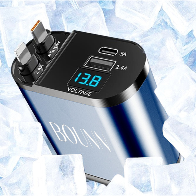 Bounn ładowarka samochodowa USB C 30W APPLE 12V 24V 4w1