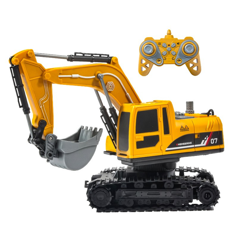 Koparka zdalnie sterowana 1:22 R/C funkcja dymu