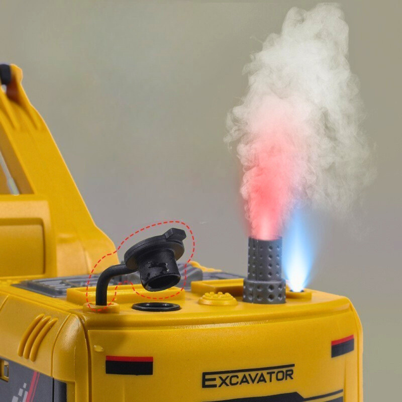 Koparka zdalnie sterowana 1:22 R/C funkcja dymu