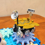 Klocki konstrukcyjne puzzle trybiki edukacyjne kosmos