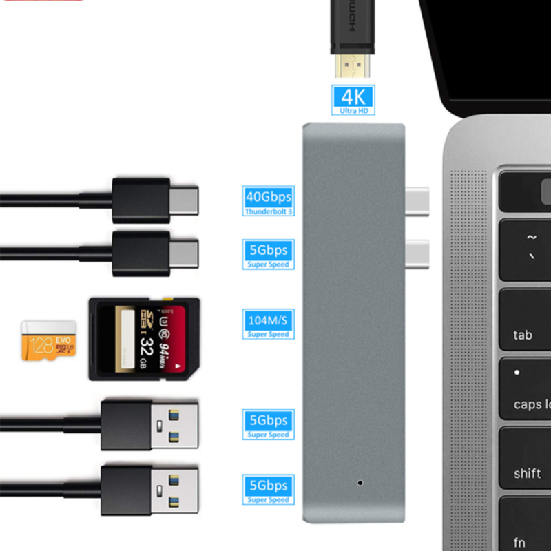 Rozdzielacz HUB USB DLA MacBOOK AJH-712