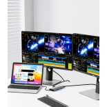 Bounn Adapter 11w1 TypeC to HDMI (4K@30Hz)+VGA+3.5mm Audio+RJ45(1000Mbps)+U