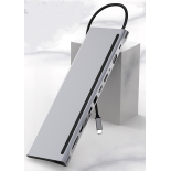 Bounn Adapter 12w1 TypeC to HDMI (4K30Hz)+DP+VGA+RJ45(1000Mbps)+USB3.0*2+US