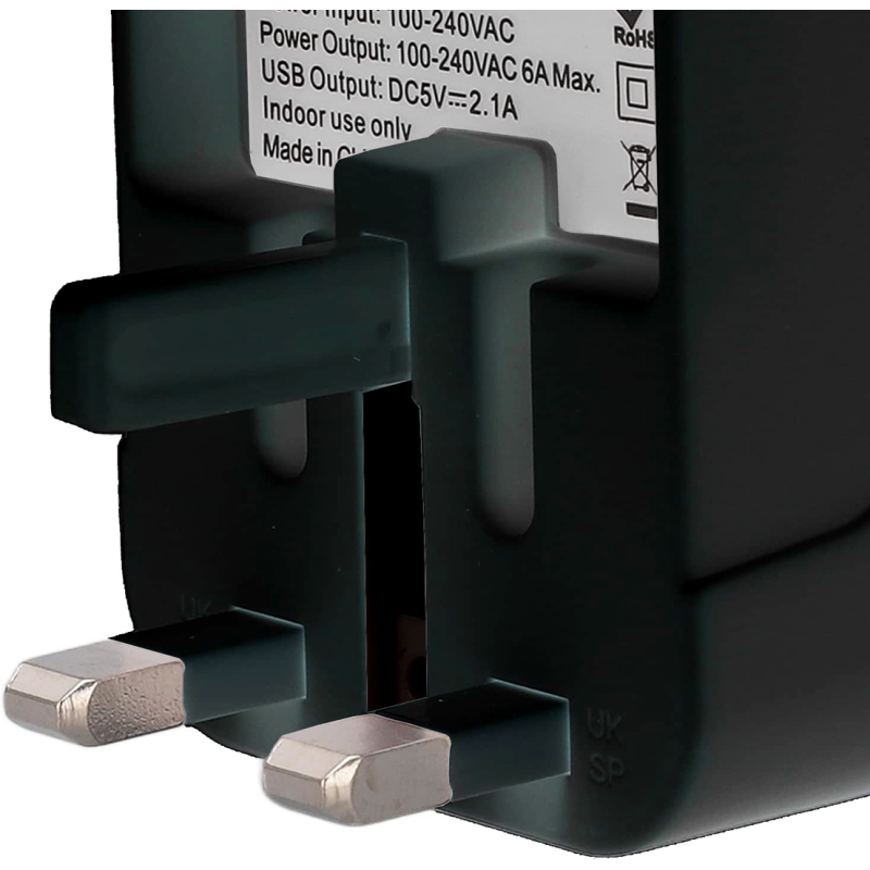 Bounn przejściówka do gniazdka angielsko polska EU UK USA 2x USB