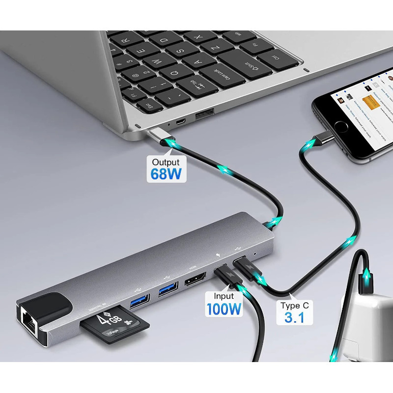 Bounn Hub do MACBOOK 8w1