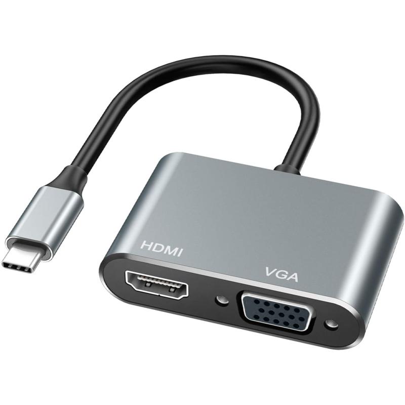 Adapter TYPE C/HDMI 4k 30hz+VGA