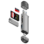 Bounn czytnik kart USB2.0 + Micro USB2.0 + TypeC3.0 + USB3.0 TypeB