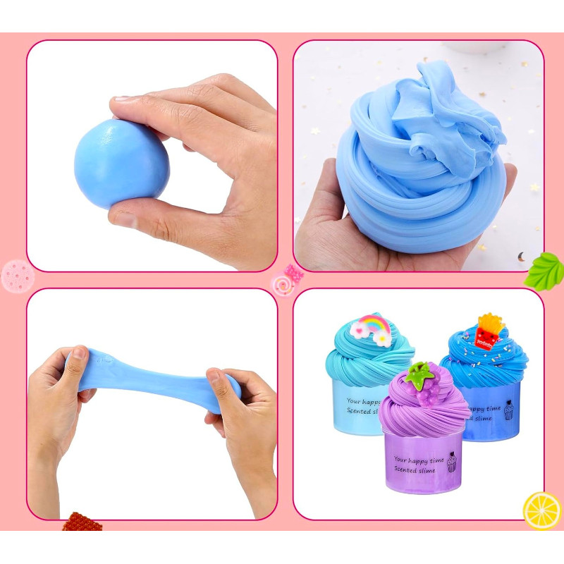 Masa plastyczna zestaw 24 kolory Slime kolorowe babeczki