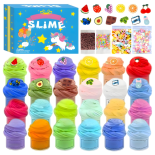 Masa plastyczna zestaw 24 kolory Slime kolorowe babeczki