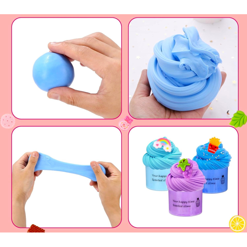 Masa plastyczna zestaw 24 kolory Slime kolorowe babeczki