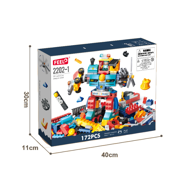 Klocki konstrukcyjne robot 172 elementy
