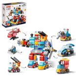 Klocki konstrukcyjne robot 172 elementy