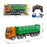 Samochód ciężarowy z naczepą skrzyniową zdalnie sterowany 1:18 RC