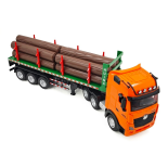 Samochód ciężarowy z naczepą do transportu drewna zdalnie sterowany 1:18 RC