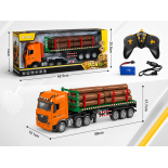 Samochód ciężarowy z naczepą do transportu drewna zdalnie sterowany 1:18 RC