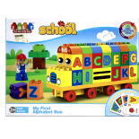 Klocki konstrukcyjne autobus edukacyjny literki 53 elementy