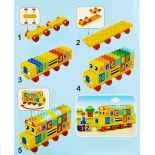 Klocki konstrukcyjne autobus edukacyjny literki 53 elementy
