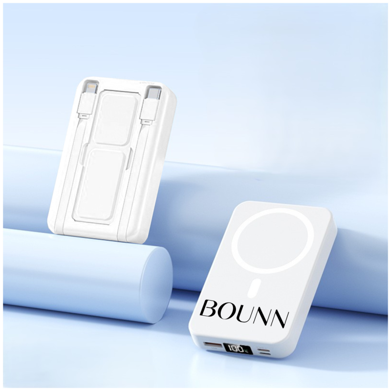 Bounn Power Bank Magsafe indukcja kabel 10000mAh