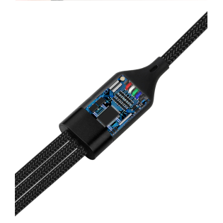 Kabel do ładowania TYPE-C/Lightning 2.4A/micro 3 w 2