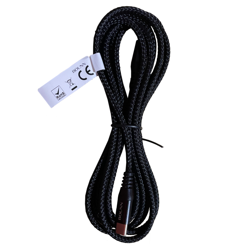 Kabel USB-C szybkie ładowanie | 2m | PD60W 2x USB-C | mocny oplot