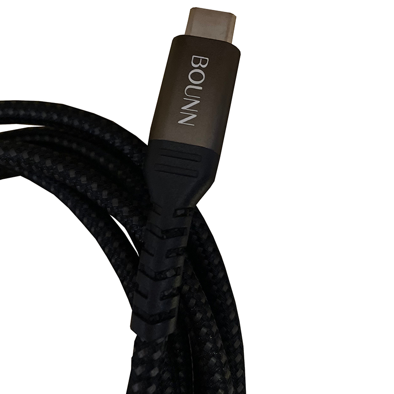 Kabel USB-C szybkie ładowanie | 2m | PD60W 2x USB-C | nylon oplot